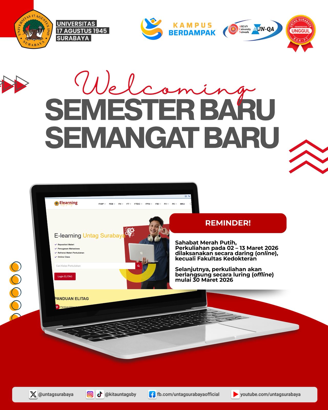 Perkuliahan Semester Genap 2025-2026 Secara Resmi digelar!