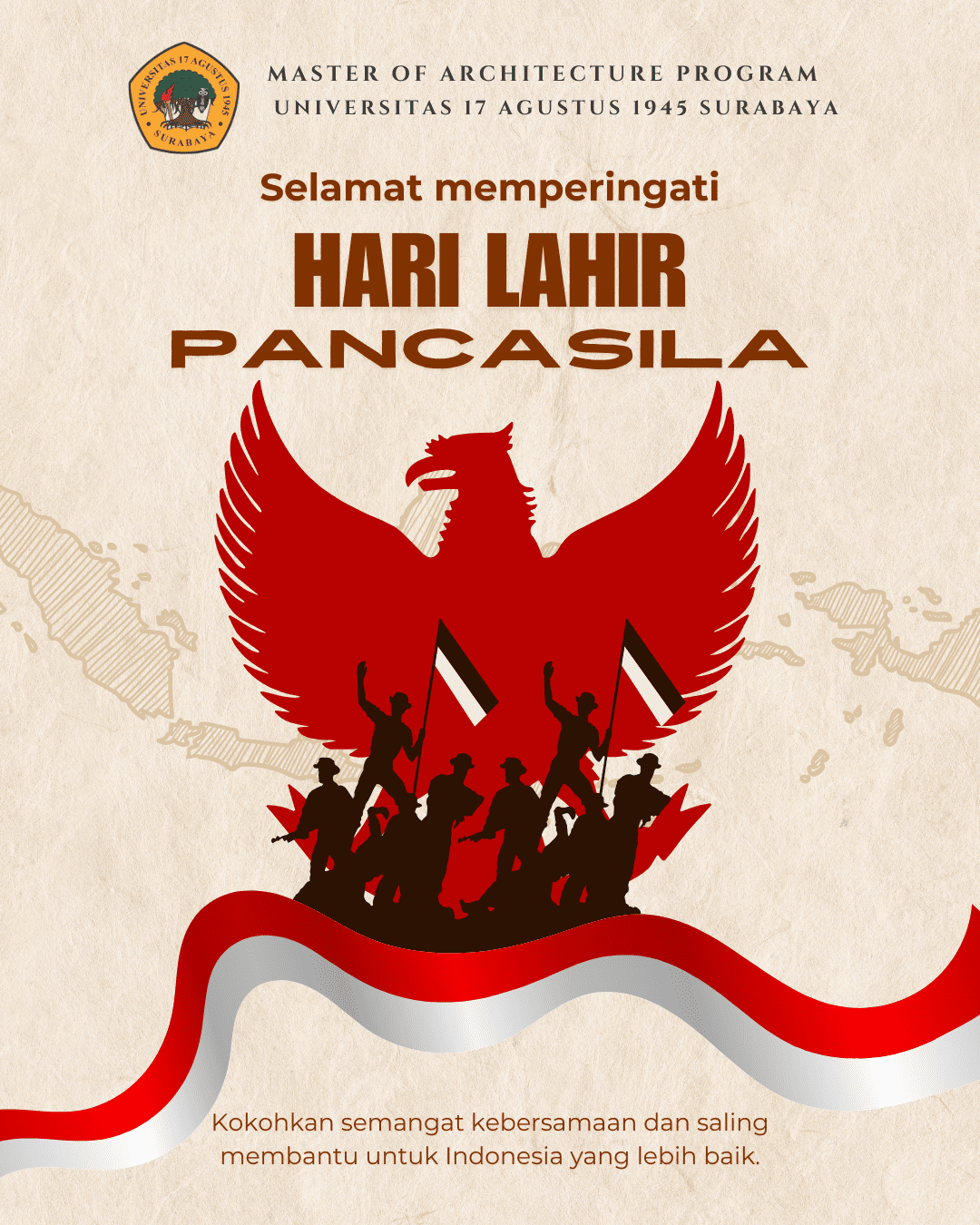 Untag Surabaya Peringati Hari Kelahiran Pancasila 