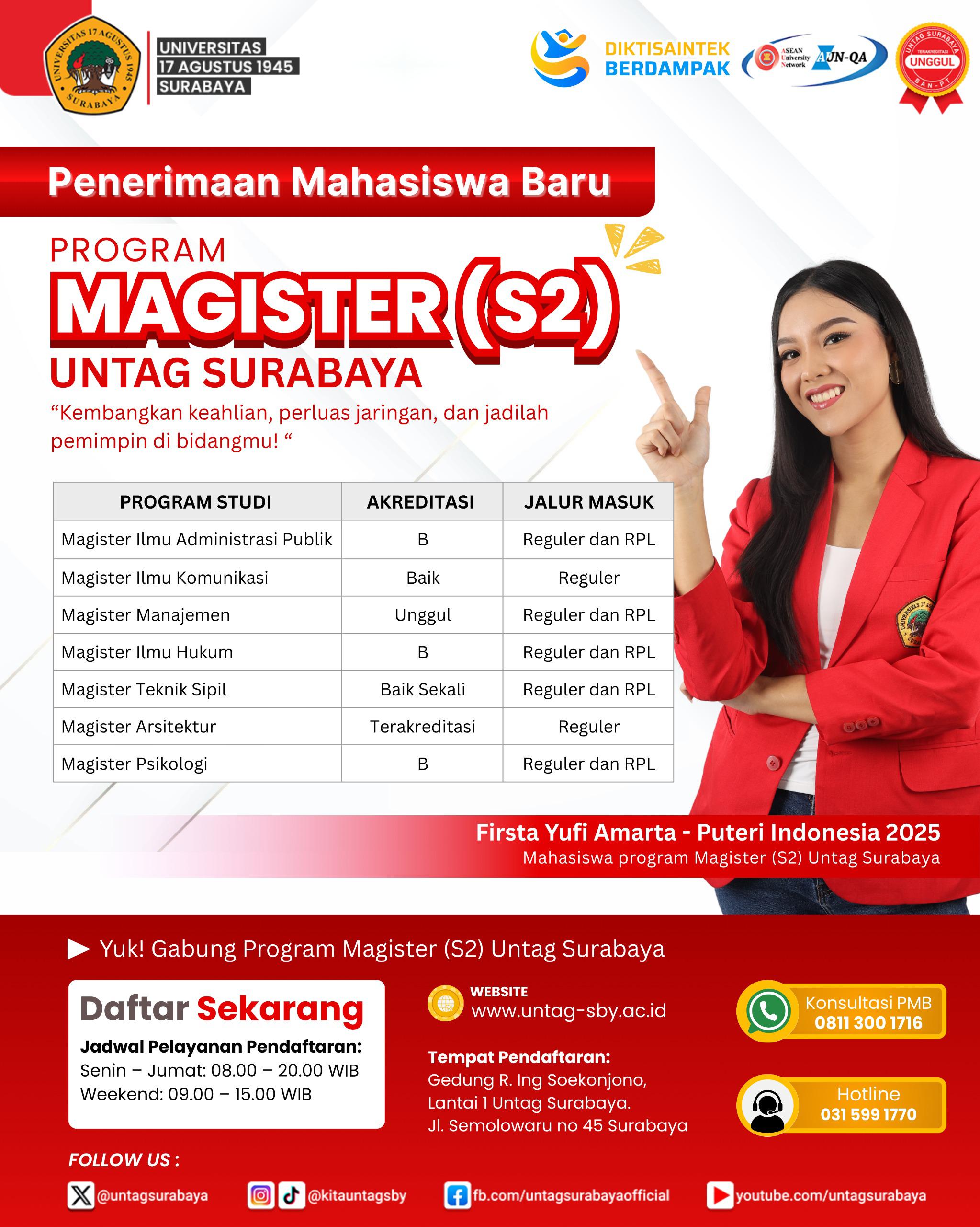 Penerimaan Mahasiswa Baru Magister Arsitektur Telah Dibuka!
