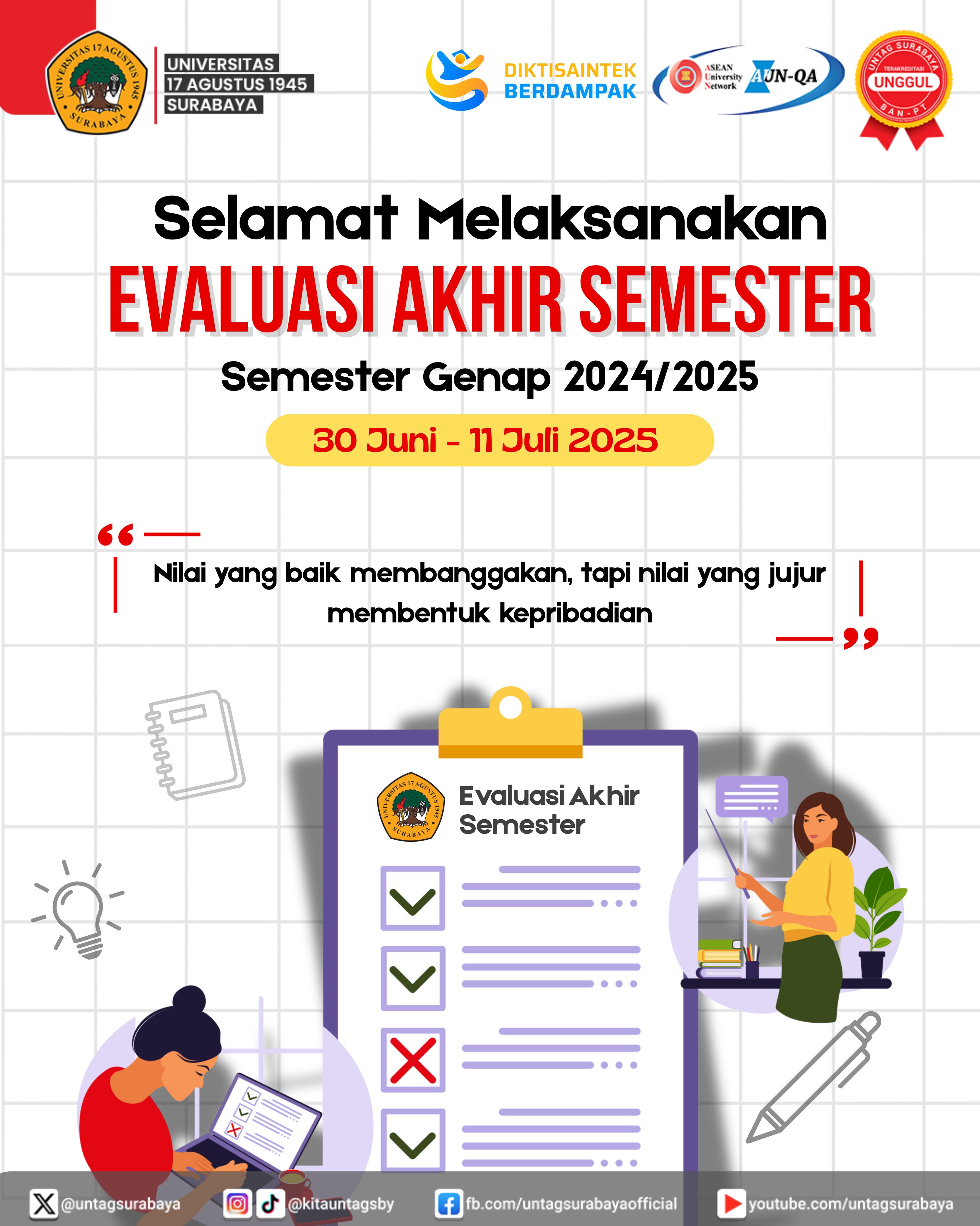 Evaluasi Akhir Semester: Momentum Akademik dan Moral Mahasiswa