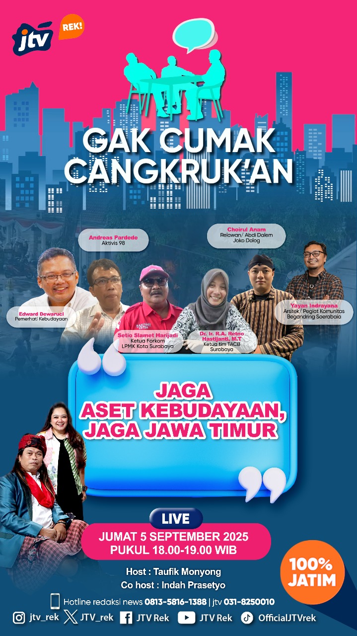 Dosen dan Mahasiswa Magister Arsitektur Jadi Pembicara di Acara Televisi “Gak Cumak Cangkruk’an” JTV