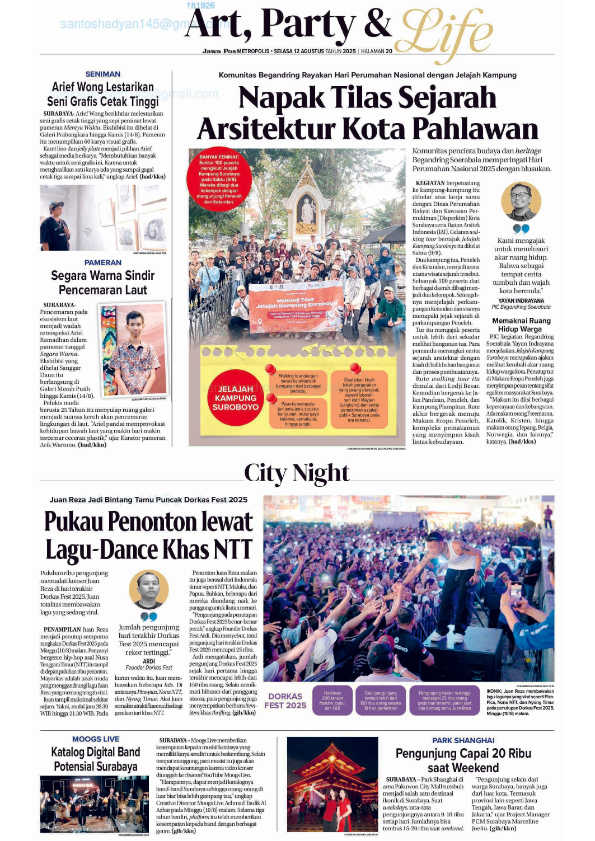 Napak Tilas Arsitektur Kota Pahlawan, Mahasiswa Magister Arsitektur UNTAG Surabaya Masuk Sorotan Media